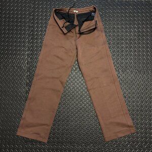 UNIQLO Jersey Relaxed Leisure Pants Straight Leg (Brown)